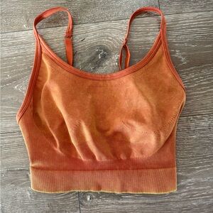 Gymshark Rust Orange Seamless Crop Bralette